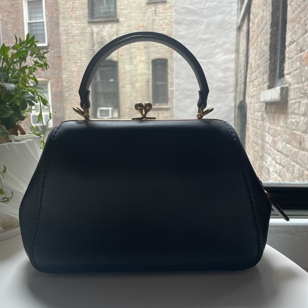 Coach Kisslock Frame Top Handle Bag